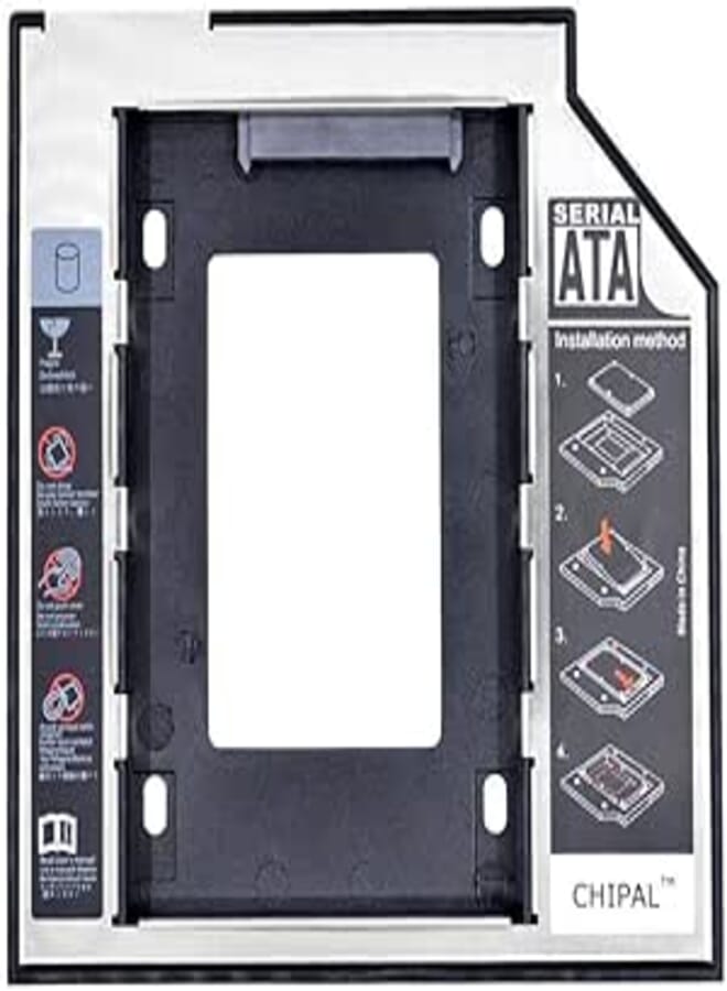 2nd HDD Caddy 9.5mm SATA 3.0 2.5 SSD Case Hard Disk Drive Enclosure Caddy with LED for Notebook